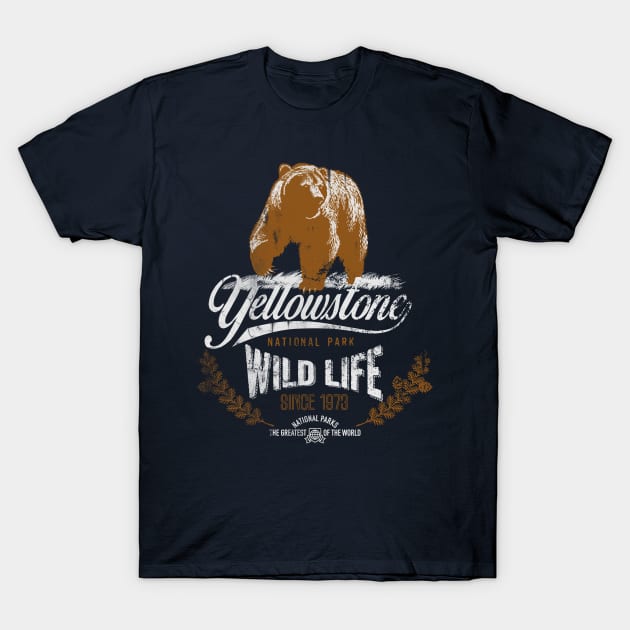 Yellowstone National Park T-Shirt by Sacrilence